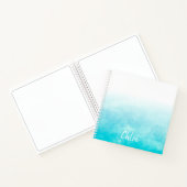 Carnet Aqua Ombre personnalisé (Intérieur)