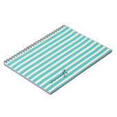 Carnet Aqua Stripes (Côté gauche)