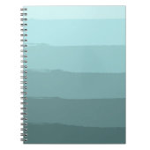 Carnet Aqua Turquoise Abstrait (Devant)