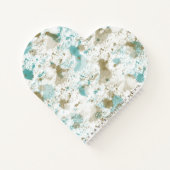 Carnet Aqua Turquoise Crème aquarelle Teinture d'aquarell (Dos)