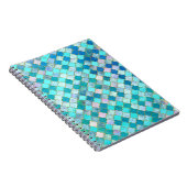 Carnet Aqua Turquoise Gold Oriental Marocain Carrelage mo (Côté Droit)
