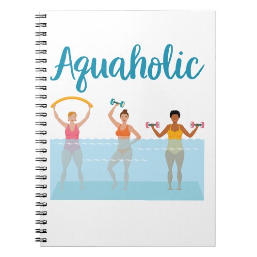 Carnet Aquaholic Water Aaérobic Femmes (Devant)