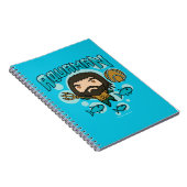 Carnet Aquaman | Chibi Aquaman Graphisme sous-marin (Côté Droit)