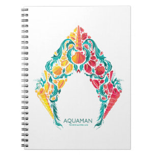 Carnet Aquaman   Logo Aquaman & Mera sur le thème du coqu