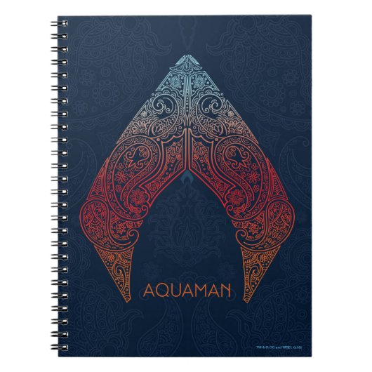 Carnet Aquaman | Logo de Paisley Aquaman (Devant)
