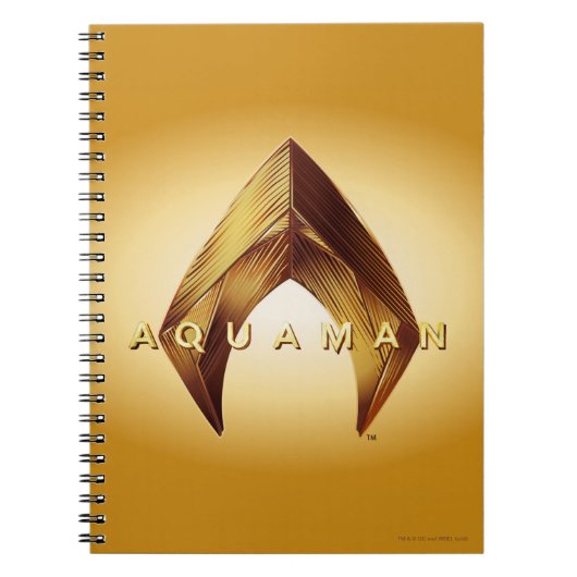 Carnet Aquaman | Logo Golden Aquaman (Devant)