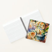 Carnet Aquarela Roses blanches (Intérieur)