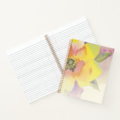 Carnet Aquarelle à gauche spirale florale (Intérieur)