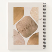 Carnet Aquarelle Abstrait Formes de brillance Nom (Dos)