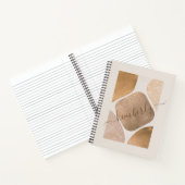 Carnet Aquarelle Abstrait Formes de brillance Nom (Intérieur)