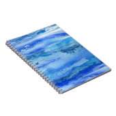 Carnet Aquarelle abstraite de bleu (Côté Droit)
