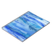 Carnet Aquarelle abstraite de bleu (Côté gauche)