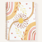 Carnet Aquarelle Abstraite Fleur Botanique Arc-en-ciel En (Devant)