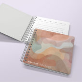 Carnet Aquarelle Abstraite moderne Colorful Nom