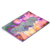 Carnet Aquarelle Abstraite orchidées tropicales (Côté gauche)