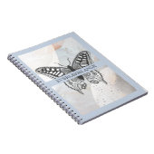 Carnet Aquarelle Abstraite papillon personnalisée (Côté Droit)