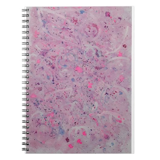 Carnet Aquarelle Abstraite Pastel Rêveuse (Devant)