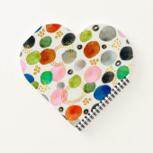 Carnet Aquarelle Abstraite Pebble Gold Parties scintillan (Dos)