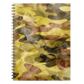 Carnet Aquarelle Abstraite : Teinture de camouflage