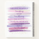 Carnet Aquarelle Affirmations positives (Dos)