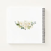 Carnet Aquarelle Albâtre Roses Mariage élégant (Dos)