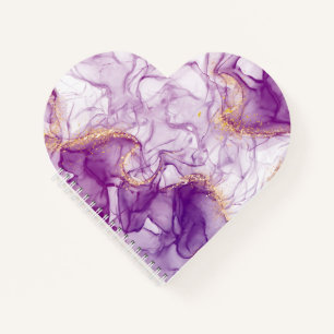 Carnet Aquarelle amusante violet Arrière - plan avec des 