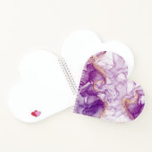 Carnet Aquarelle amusante violet Arrière - plan avec des  (Intérieur)