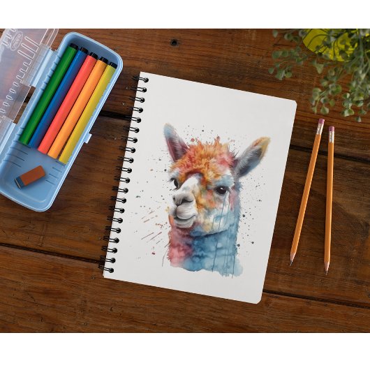Carnet Aquarelle arc-en-ciel