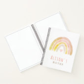 Carnet Aquarelle arc-en-ciel bleu (Intérieur)