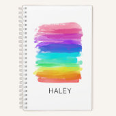 Carnet Aquarelle Arc-en-ciel Brosses Nom de l'artiste Amu (Recto)