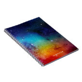 Carnet Aquarelle arc-en-ciel Galaxie (Côté Droit)