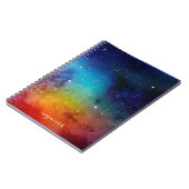 Carnet Aquarelle arc-en-ciel Galaxie (Côté gauche)