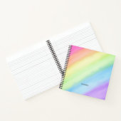 Carnet Aquarelle Arc-en-ciel Nom du dégradé Pastel Monogr (Intérieur)