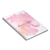 Carnet Aquarelle assez rose de pêche (Côté Droit)
