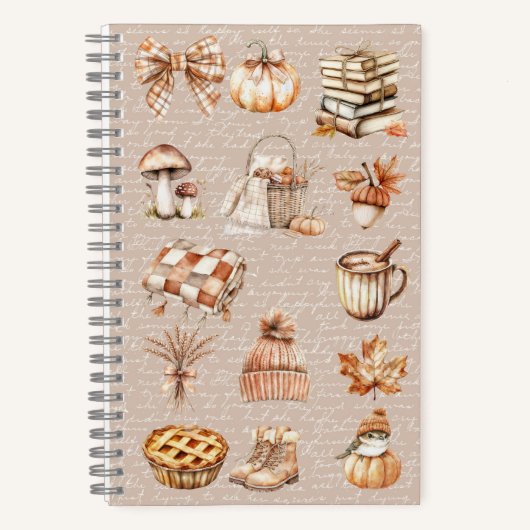 Carnet Aquarelle Automne automne favori (Recto)