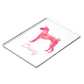Carnet Aquarelle Basenji (Côté gauche)