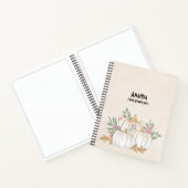 Carnet Aquarelle blanche et Citrouille or (Intérieur)
