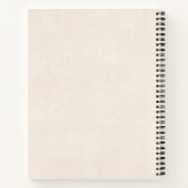 Carnet Aquarelle blanche et Citrouille or (Dos)