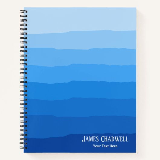 Carnet Aquarelle bleu (Devant)