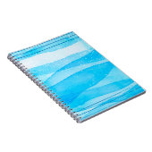 Carnet Aquarelle bleu arrière - plan (Côté Droit)