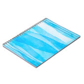 Carnet Aquarelle bleu arrière - plan (Côté gauche)
