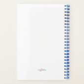 Carnet Aquarelle bleu et blanc Chinoiserie Ginger Jar (Verso)