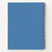 Carnet Aquarelle bleu et violet plaid (Dos)