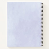 Carnet Aquarelle bleu Floral Frame Family Recette (Dos)