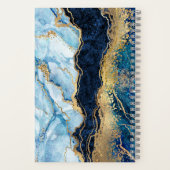 Carnet Aquarelle bleu       MarbreOr (Verso)