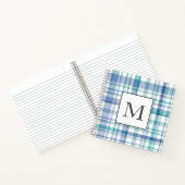 Carnet Aquarelle bleu turquoise bleu blanc (Intérieur)