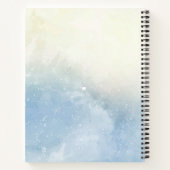 Carnet Aquarelle bleue (Dos)