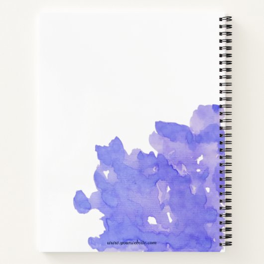 Carnet Aquarelle bleue (Dos)