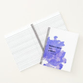 Carnet Aquarelle bleue (Intérieur)