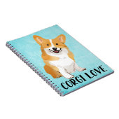 Carnet Aquarelle bleue de Amoureux des chiens de chiots m (Côté Droit)